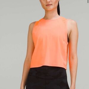 Lululemon Sculpt Cropped Tank Top
In Highlight Orange pit 20 “